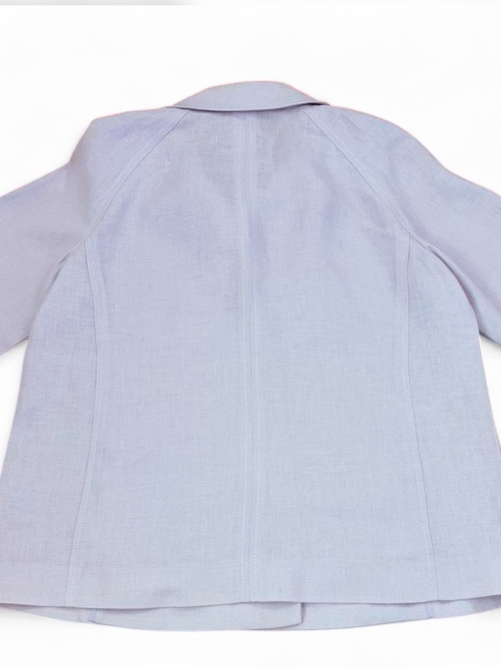 Talbots Lilac Open-Front 100% Irish Linen Jacket - Picture 5 of 7